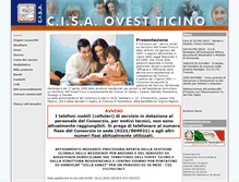 Tablet Screenshot of cisaovesticino.it